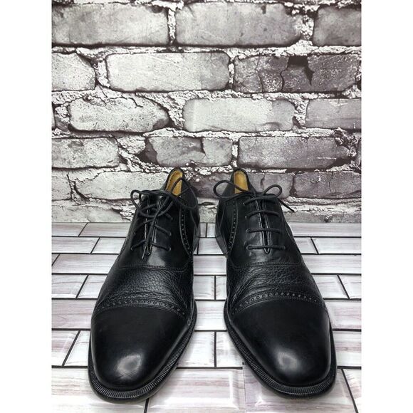 Mezlan Nicola Black Leather Lace Up Cap Toe Oxfords Shoes Men’s Sz 10M US/43EU main image 11